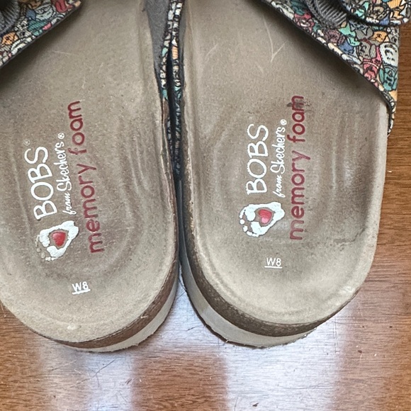 BOBS from Skechers Colorful dog lovers Buckle Sandals boho folk art 8 - Picture 5 of 5